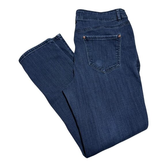 Contemporary Denim China Cotton Blend Dark Wash Jean Pants Women’s‎ 12P - Picture 1 of 5